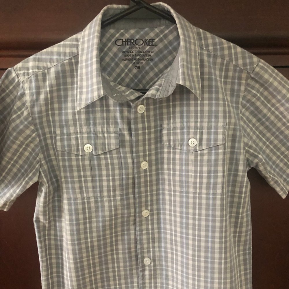 Boys Plaid Shirt Size 7/8